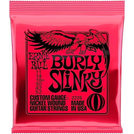 [2226] Ernie Ball 2226 Burly Slinky Nickel Wound Electric Guitar Strings - .011-.052