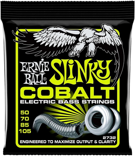 [2732] Ernie Ball 2732 Regular Slinky Cobalt Electric Bass Guitar Strings - .050-.105