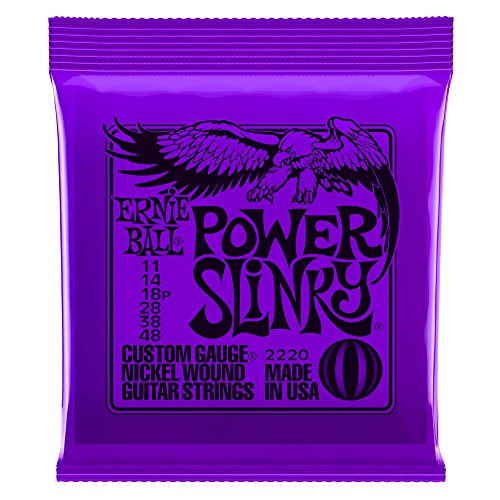 [2220] Ernie Ball 2220 Power Slinky Nickel Wound Electric Guitar Strings - .011-.048