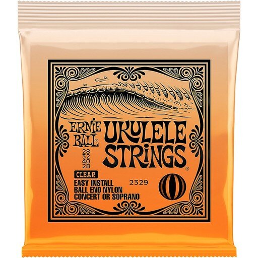[2329] Ernie Ball 2329 Clear Nylon Concert/Soprano Ball End Ukulele Strings